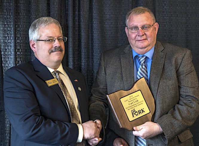 Carl Link Recognized for Service to Pork Industry | West Bend News