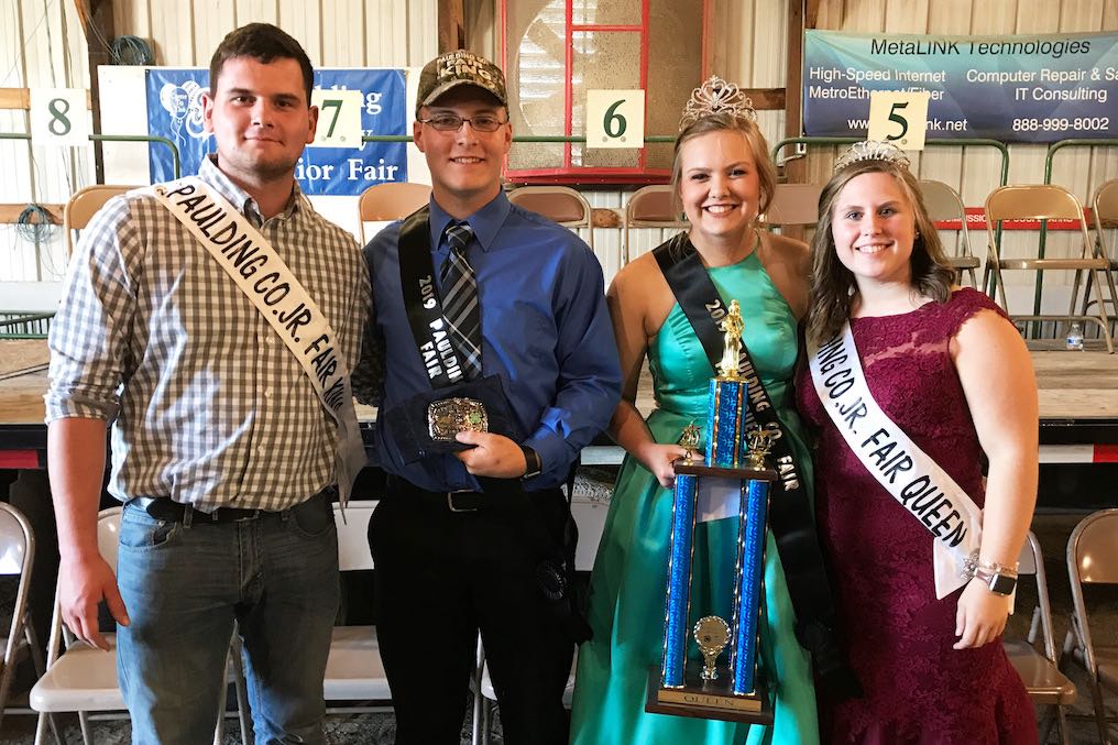 2019 Paulding County 4-H Fair Jr Fair King & Queen | West Bend News