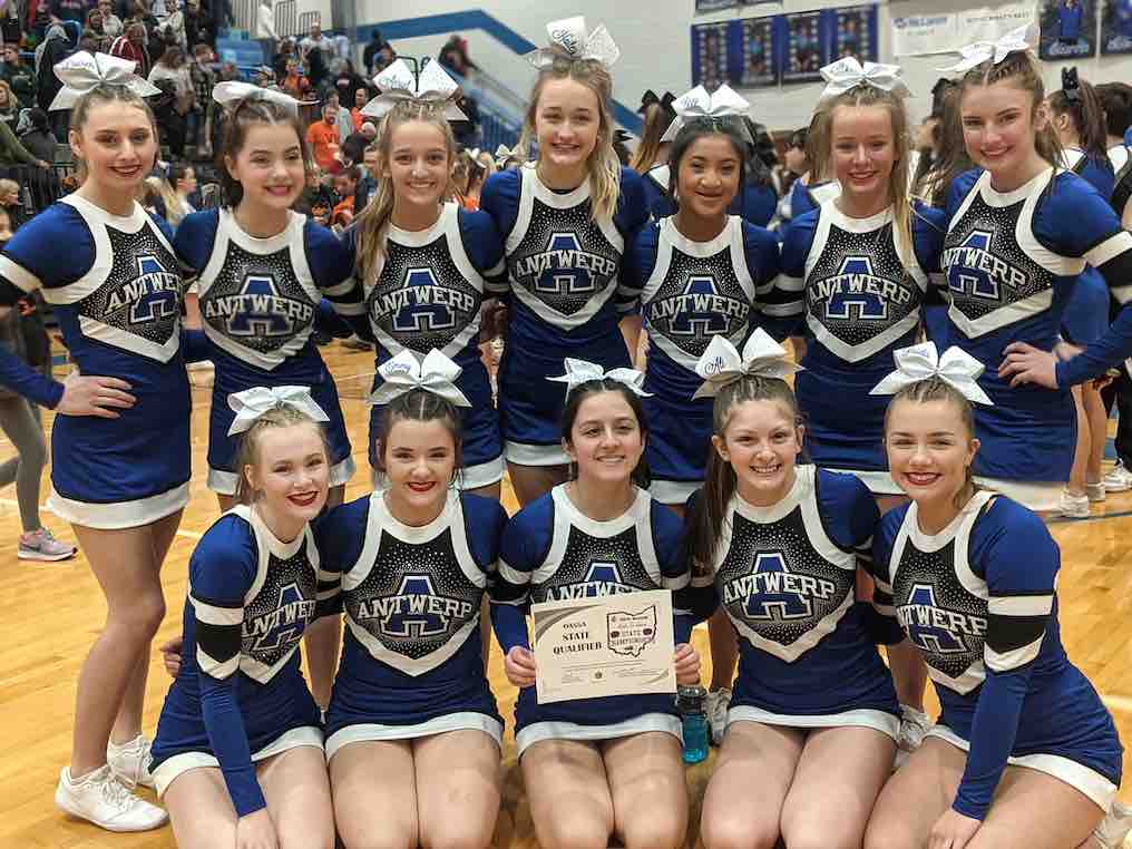 Antwerp Archer Cheer Squad Qualify for State! | West Bend News