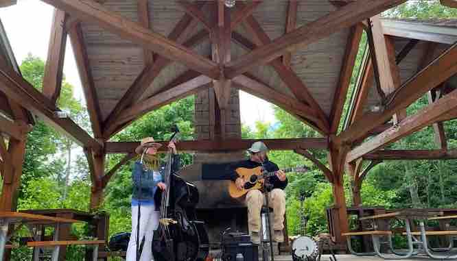 A place to land for a performance at the Flat Rock Creek Fall Festival